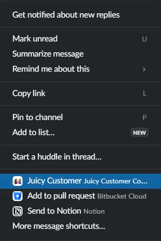 juicy customer workflow slack integration | experimenting with growth by rishikesh ranjan